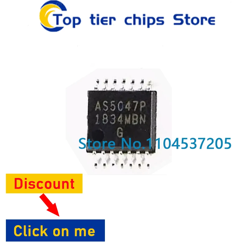 10PCS AS5047P-ATSM AS5047 AS5047P AS5048A-HTSP AS5048A TSSOP14