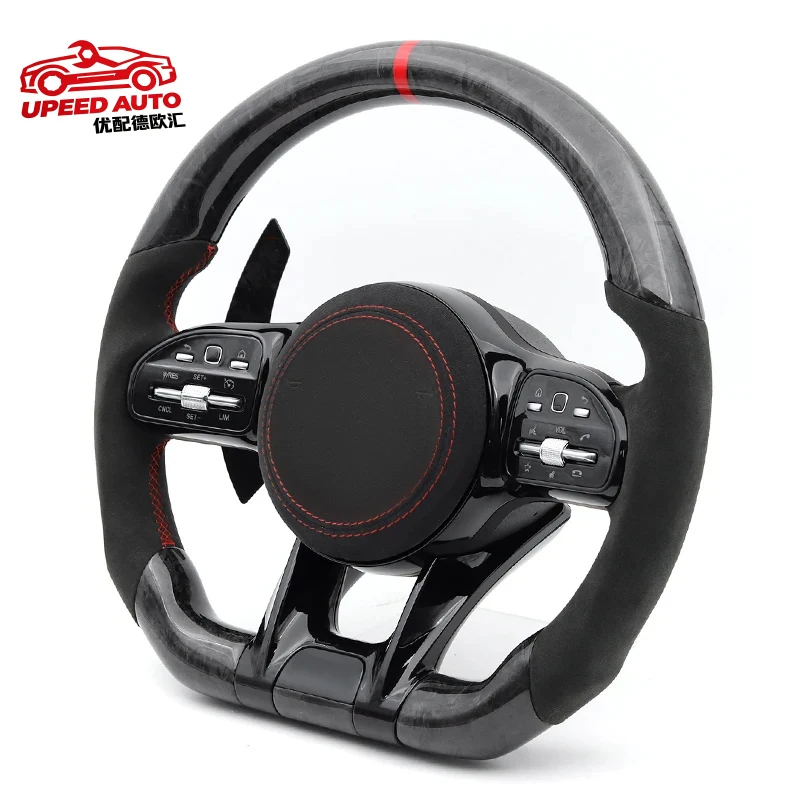 

Forged Carbon Car Steering Wheel for Mercedes Benz AMG w206 w463 w218 w212 W205 W204 W222 W221 W223 W213 GTS GLA GLB GLC GLE