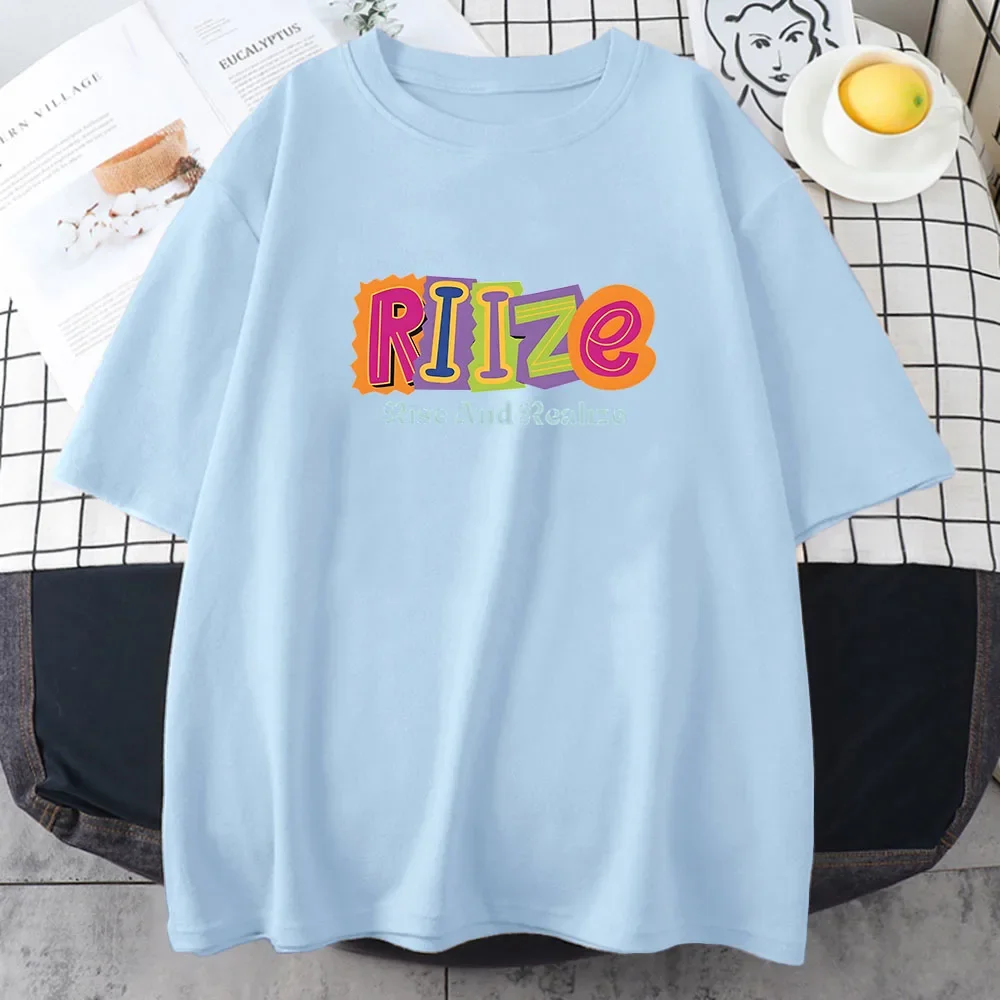 تي شيرت قطني بأكمام قصيرة للرجال من Love-Love ، موضة كورية ، طباعة فرقة الأولاد ، تيشيرتات ربيعية ، أو #6