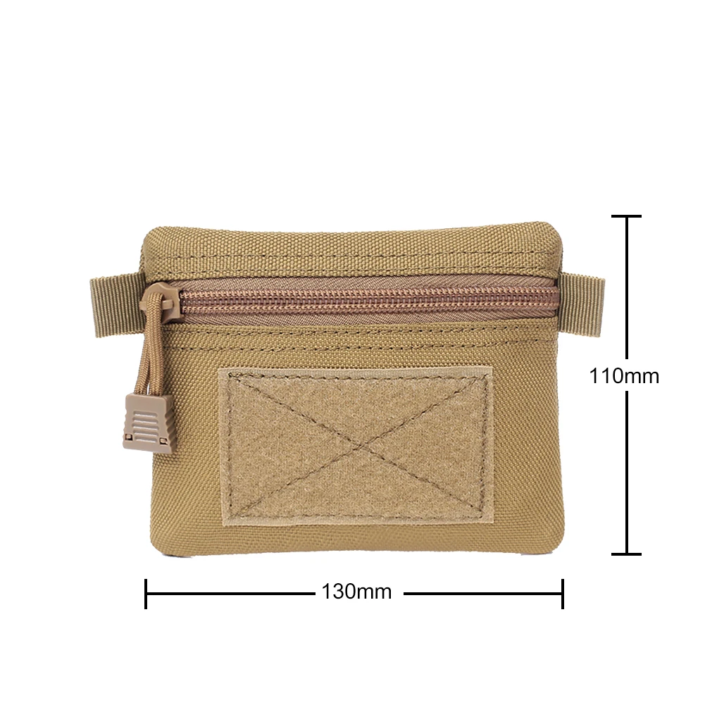 Hot Sale Coin Purses Skillful Manufacture EDC Molle Wallet Waterproof Portable Zipper Waist Pouch Bag for Outdoor Camping