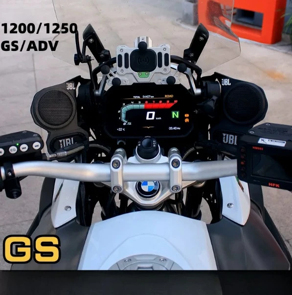 Modified Bluetooth Speaker Subwoofer Waterproof Audio Kit for 1250GSADV Motorcycle Original Mount Height Design