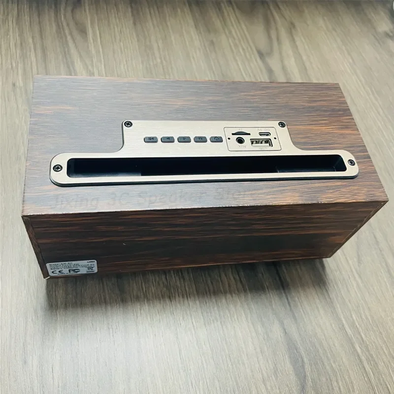 المحمولة FM/AM/SW خمر الخشب الحبوب سمّاعات بلوتوث TWS مضخم صوت لاسلكي راديو FM هدية ستيريو حامل هاتف المحمول Soundbox #2