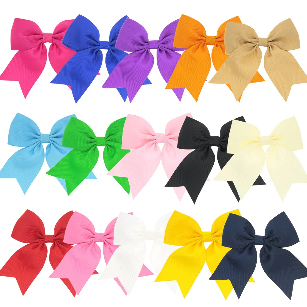 

Christmas Hair Tie Bow Turban Children Newborn Kid Headwear Baby Girl Accessory Bowknot Solid Cute Gift Photo Props Hairpin Clip