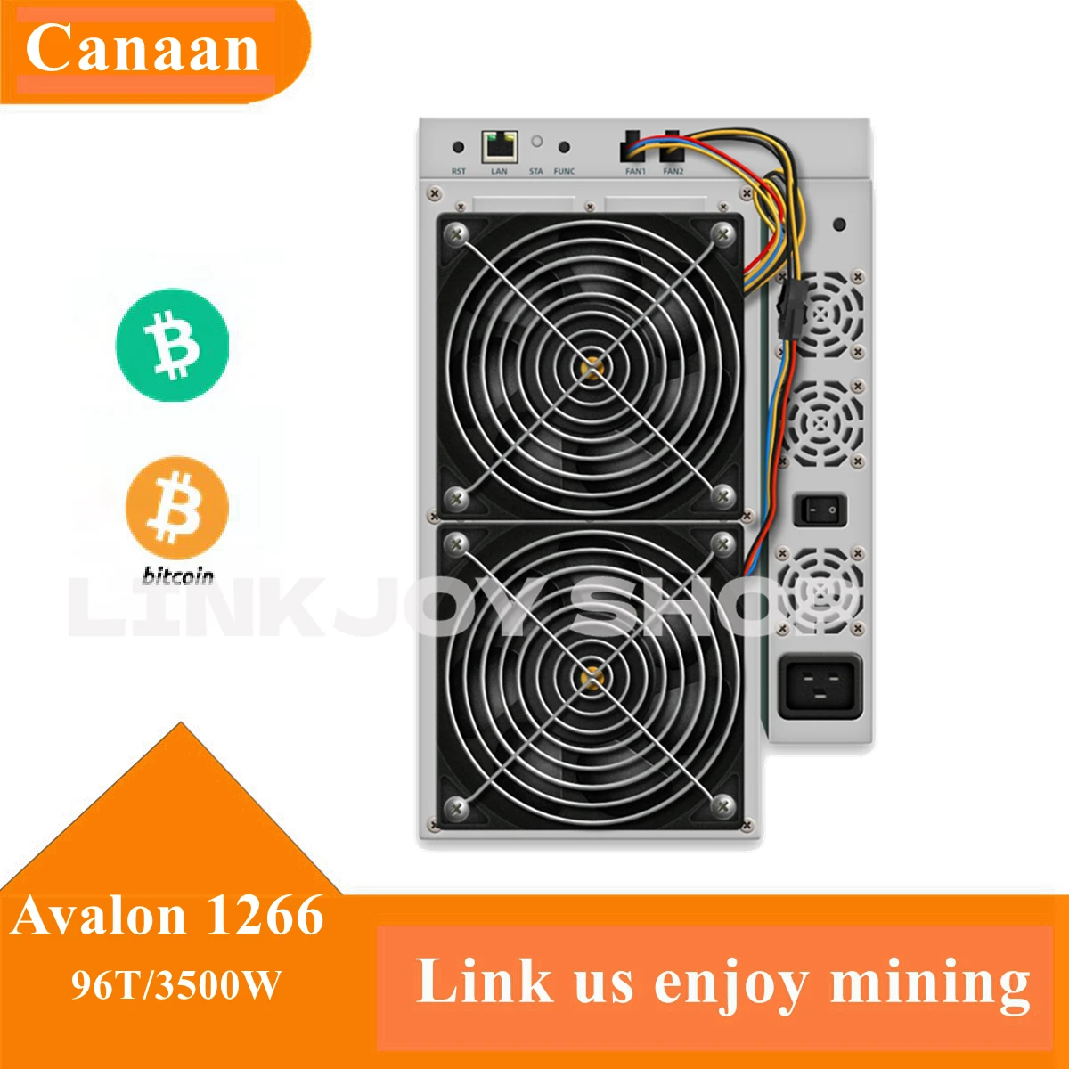 

Avalon A1266 96TH 3500W High Hashrate with Power Supply Included