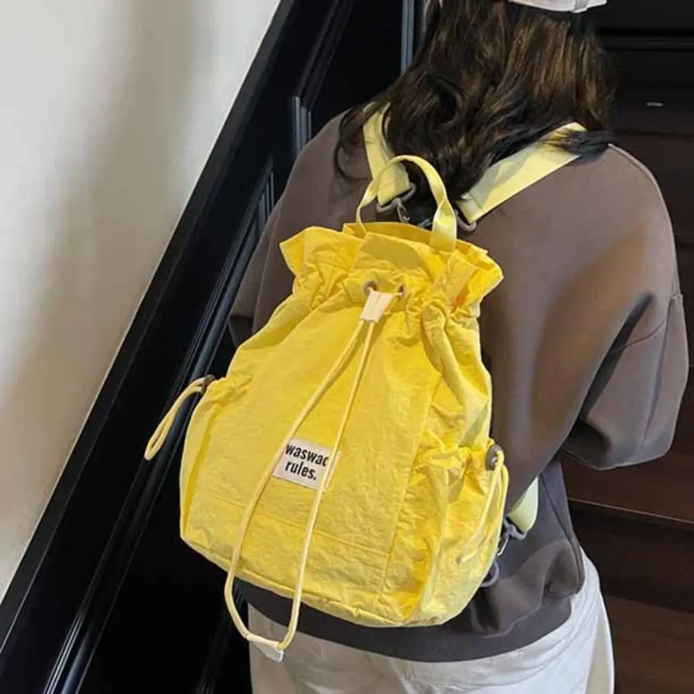 

Рюкзак для хранения спортивных ракеток большой емкости, однотонная нейлоновая сумка для фитнеса, сумка для фитнеса в корейском стиле, теннисная сумка для фитнеса на шнурке