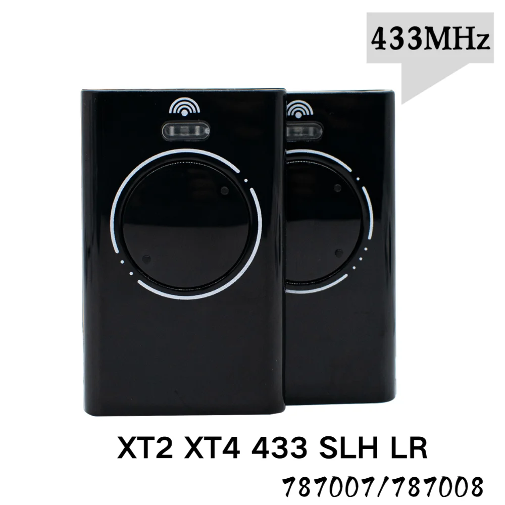 

Black XT2 XT4 433 SLH LR 787007 787008 Garage Door Remote Control 433Mhz Frequency For XT2 433 SLH LR, XT4 433 SLH LR