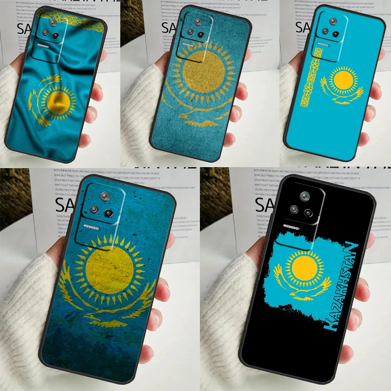 Kazakhstan flag Case For POCO X6 Pro M6 X5 X3 M5s F3 F5 Xiaomi 14 Ultra 13 12 Lite 11T 12T 13T Pro Coque