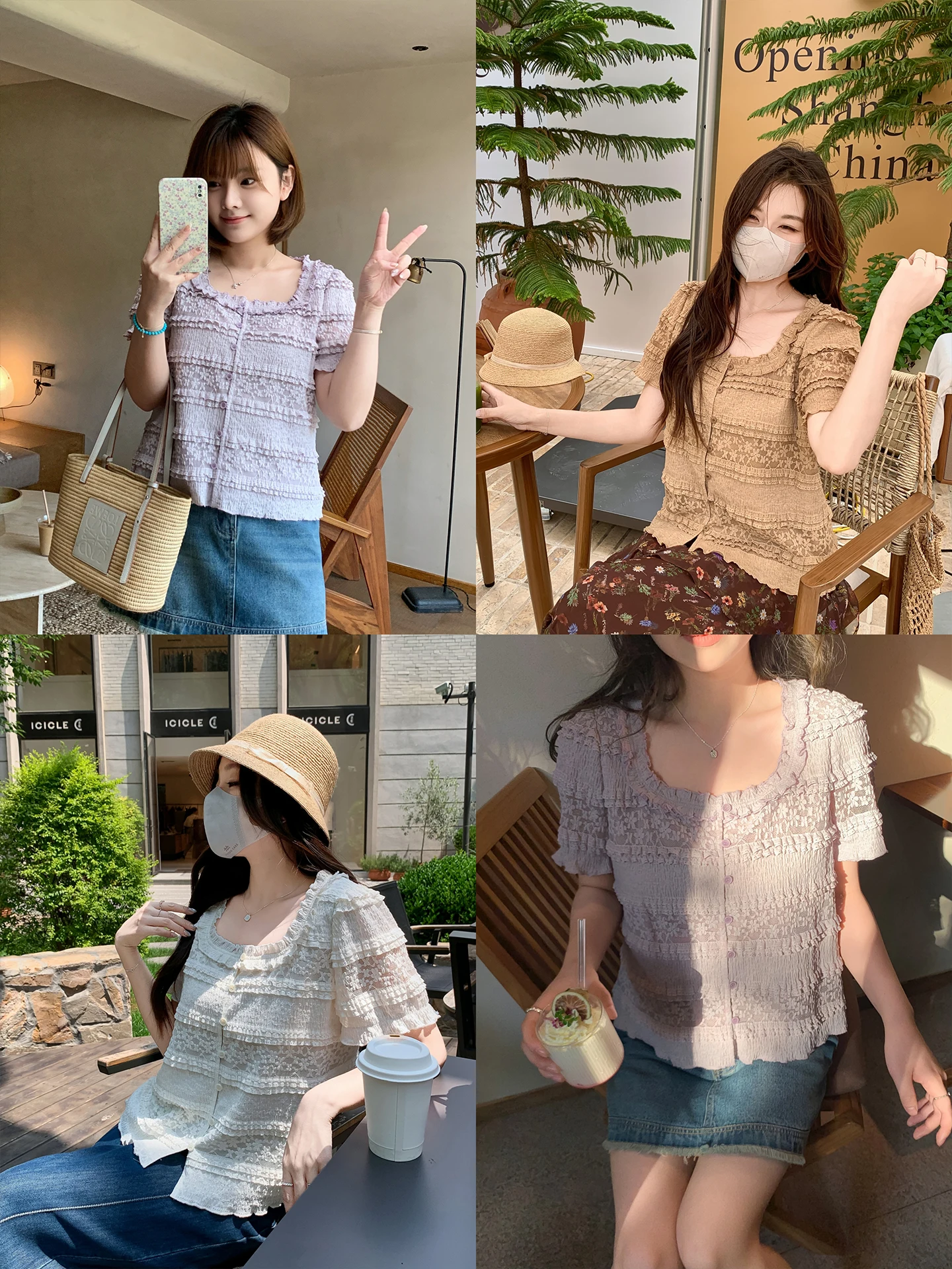 

Женский повседневный топ больших размеров с кружевными вставками, свободного кроя, с коротким рукавом и квадратным вырезом, летний, стройнящий, молодежный, модный, для ношения под одеждой