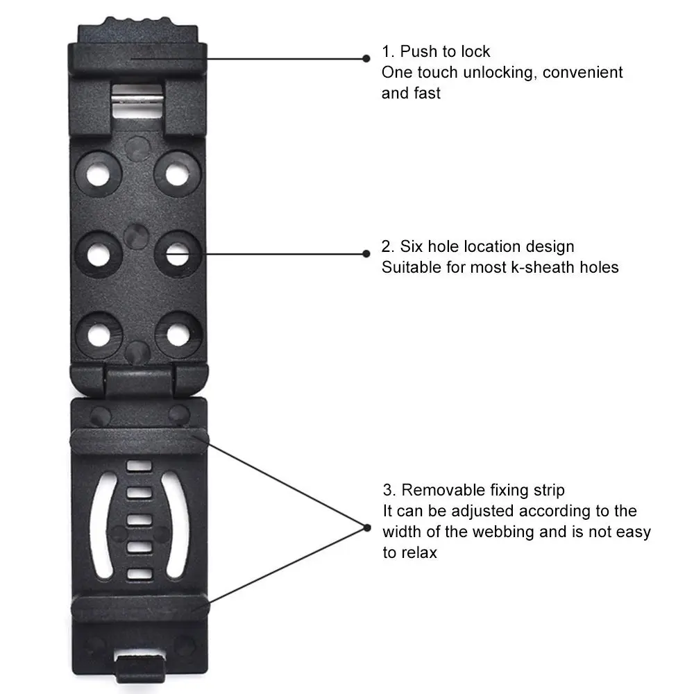 

Outdoor Tool For Kydex With Screw Multifunctional Nylon Belt Clip Outdoor Tool Clip Belt Loops Combat Loop Holster