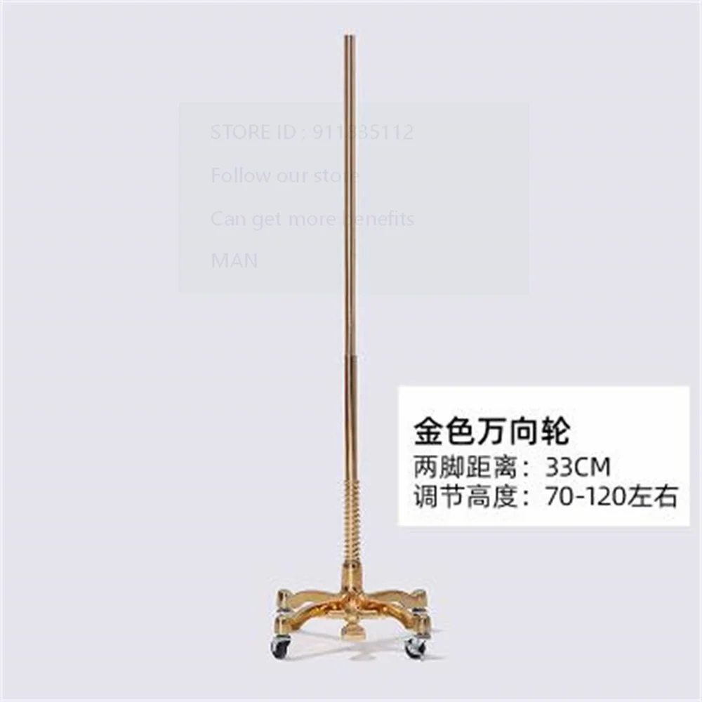 Triangular Universal Wheel Prop Base Accessory, Electroplating Support Rod, Height Can Adjusted D110,Iron, Square, Round Chassis