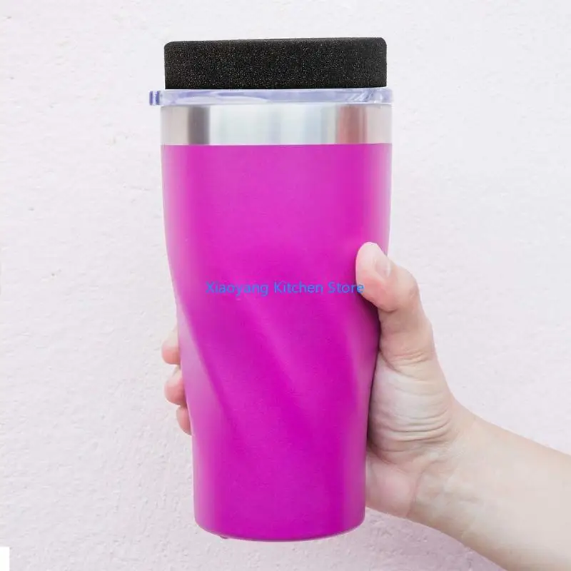 69HC 6 piezas Black Cup Turner Foam Tumbler Tumbler Insertos esponja 10 oz-40 oz trabajo fabricación vaso con