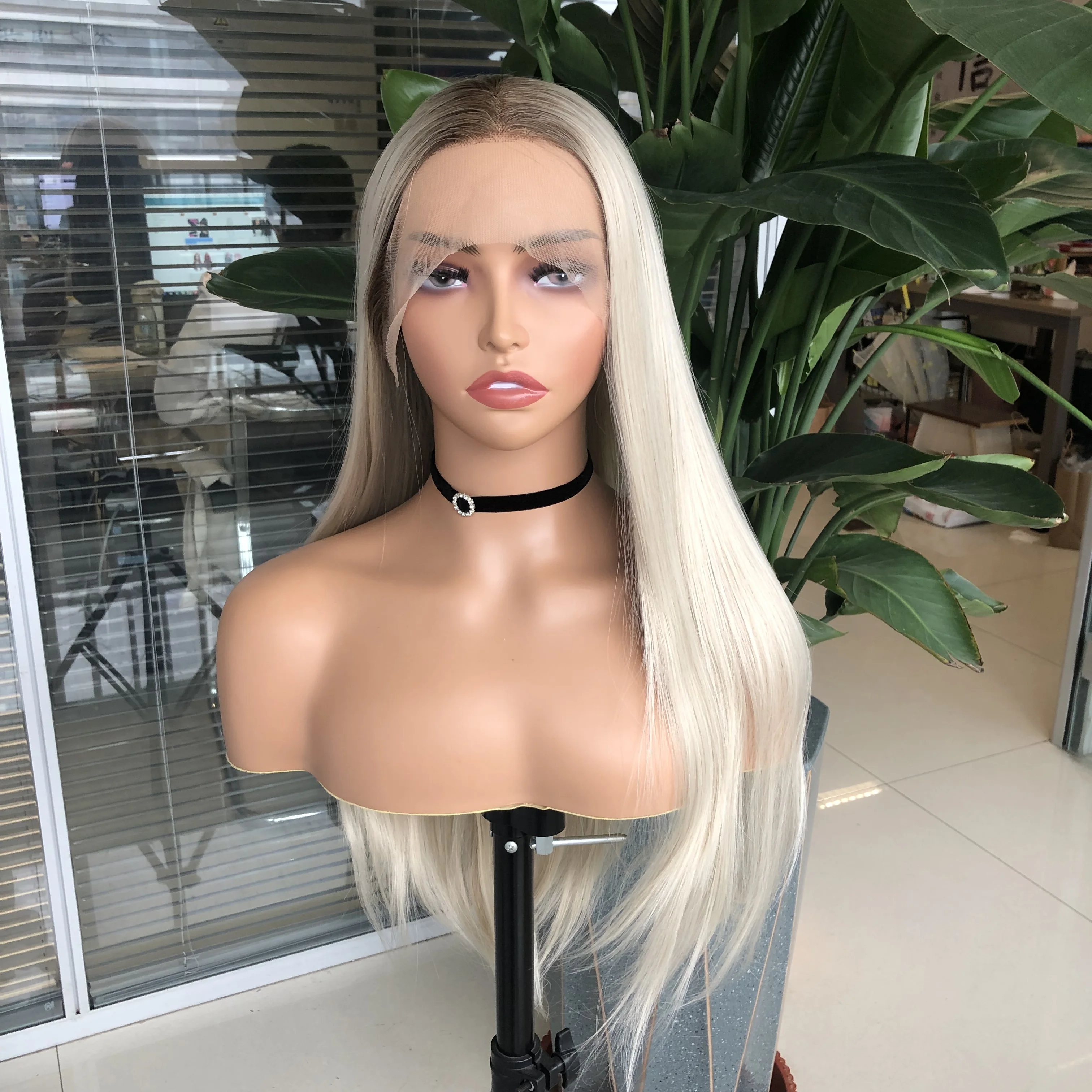 بيرناردو الاصطناعية الدانتيل شعر مستعار أمامي الذهبي براون مستقيم طويل للنساء السود شعر الطفل مقاومة للحرارة منزوع ارتداء اليومي الباروكات