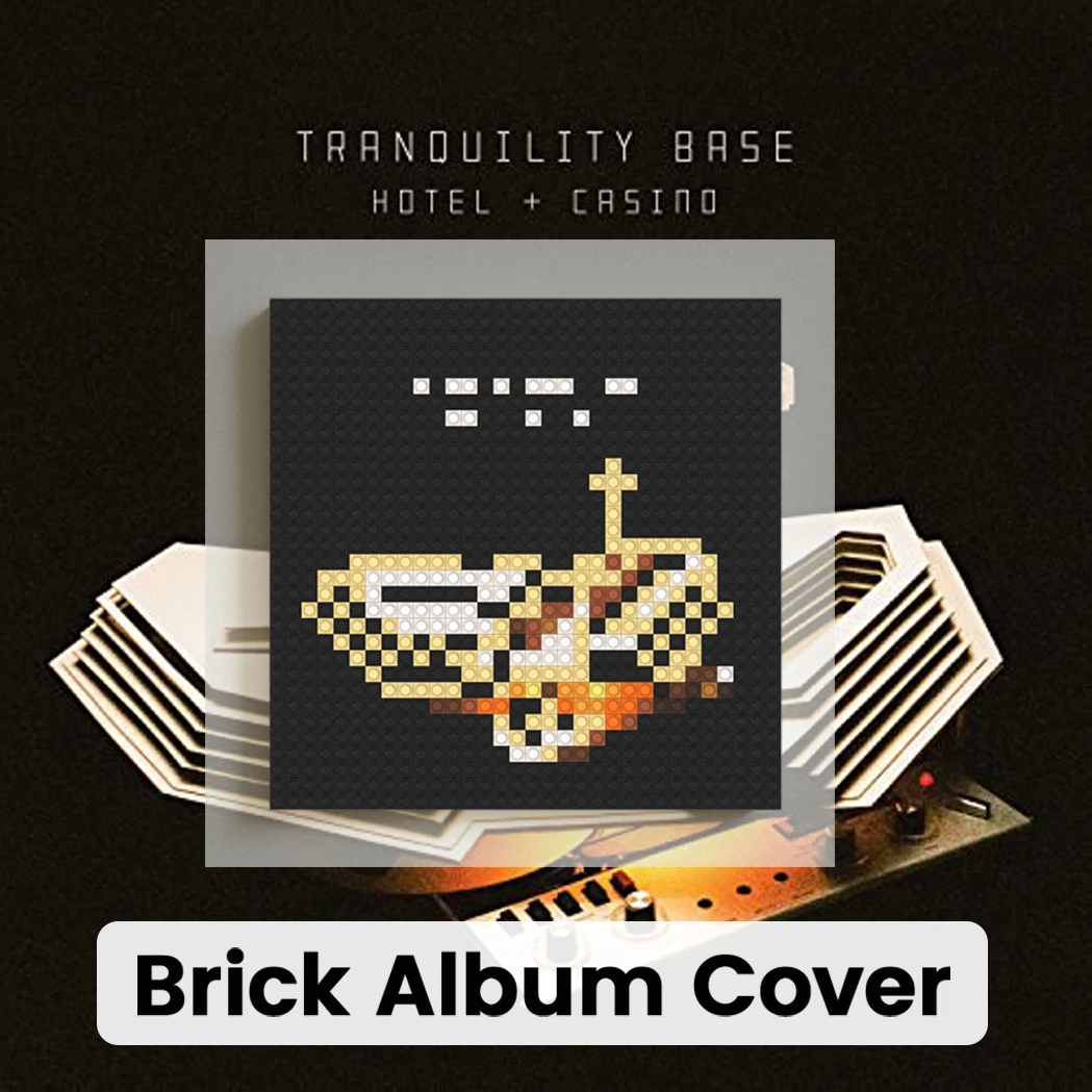 

A-Arctic Monkeys Rock Band Music Album Cover Pixel Art Mosaic Building Blocks Brick Painting Home Wall Decor Poster Music Gift