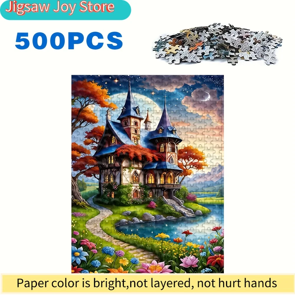 Puzzle per Adulti da 500 Pezzi |   Gioco familiare divertente e di alta qualità, ideale per compleanni, Natale, Halloween e come regalo, L