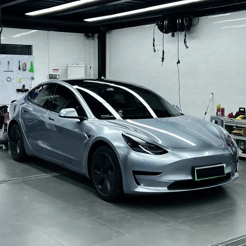 

Car Sticker Liquid Metal Charcoal Grey Color Change Vinyl Film PET Bubble Free Wrapping Car Accessories Auto Self Adhesive Decal