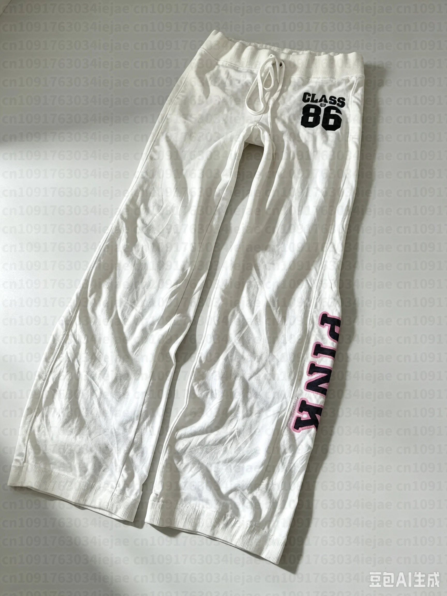 2026 Retro Harajuku Amerikanische Trendige Buchstaben-Stright-Hose High-Street-Gothic-Mode Hochgeschnittene Freizeithose für Erwachsene/Kinder Sport-Hose – Detail 5