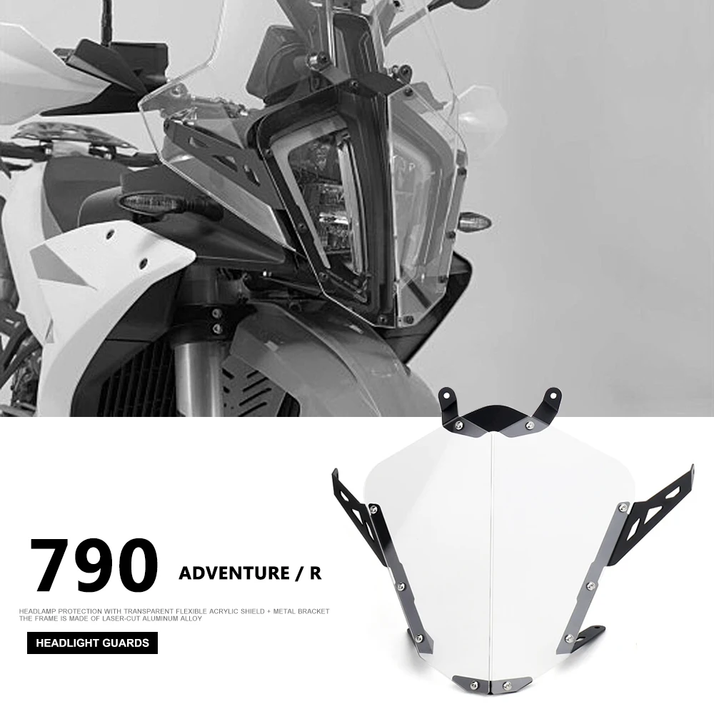 

Motorcycle Headlight Protector Guard Cover Transparent New Accessories For 890 ADVENTURE 890 ADV R 790 Adventure Adv R 2023 2024