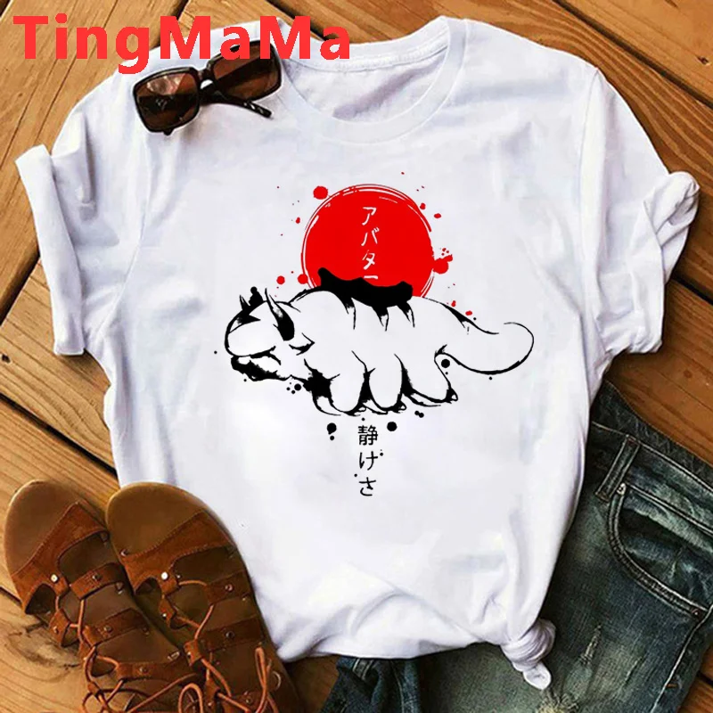 Avatar the Last Airbender Appa tshirt women print japanese ulzzang top tees kawaii