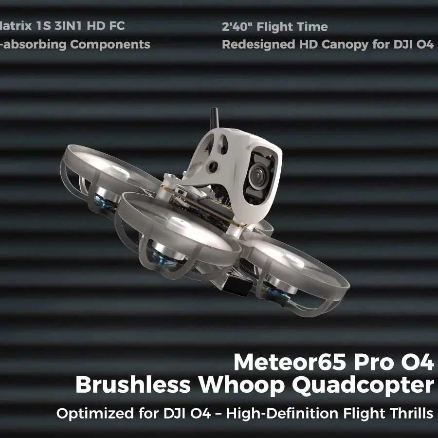 BETAFPV Meteor65 Pro O4 브러시리스 후프 쿼드콥터 (HD VTX 없음) DJI O4 PNP 매트릭스 1S 3IN1 HD FC 미니 FPV 드론