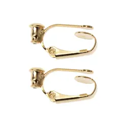 2023 New 2x Pierced to Clip On Earring Converters Findings for Non-Pierced Ears