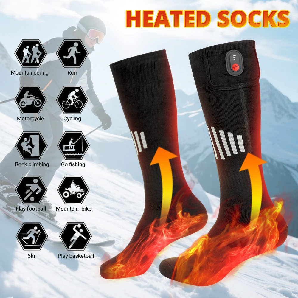 

Winter Heating Socks Battery Box Warm Socks Snow Skiing Mountaineering Motorcycle Winter Outdoor Sports Warm Heating Socks