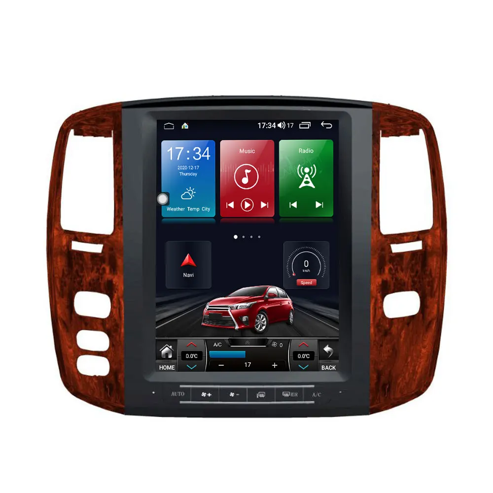 

For Tesla Style 12.1 Inch Vertical Screen Stereo Android Car Radio Audio Player Lexus Lx470 2002 2003 2004 2005 2006 2007