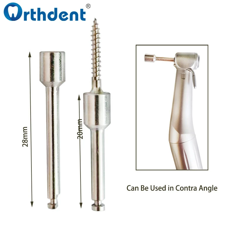 1Pc Dental Implant Mini Screw Orthodontic Adaptor Hexagonal Small Short Stem Key Surgery Tools For Dentistry Low Handpiece