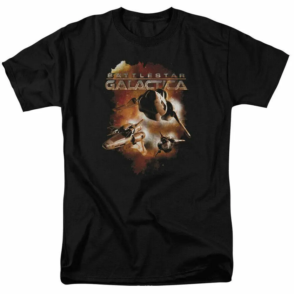 

Battlestar Galactica Vipers Stretch T Shirt Licensed Sci Fi TV Show Black