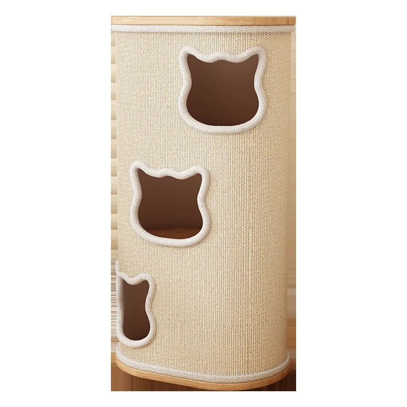 

Solid wood cat nest, cat climbing frame is integrated and universal in all seasons, and the upper and lower floors