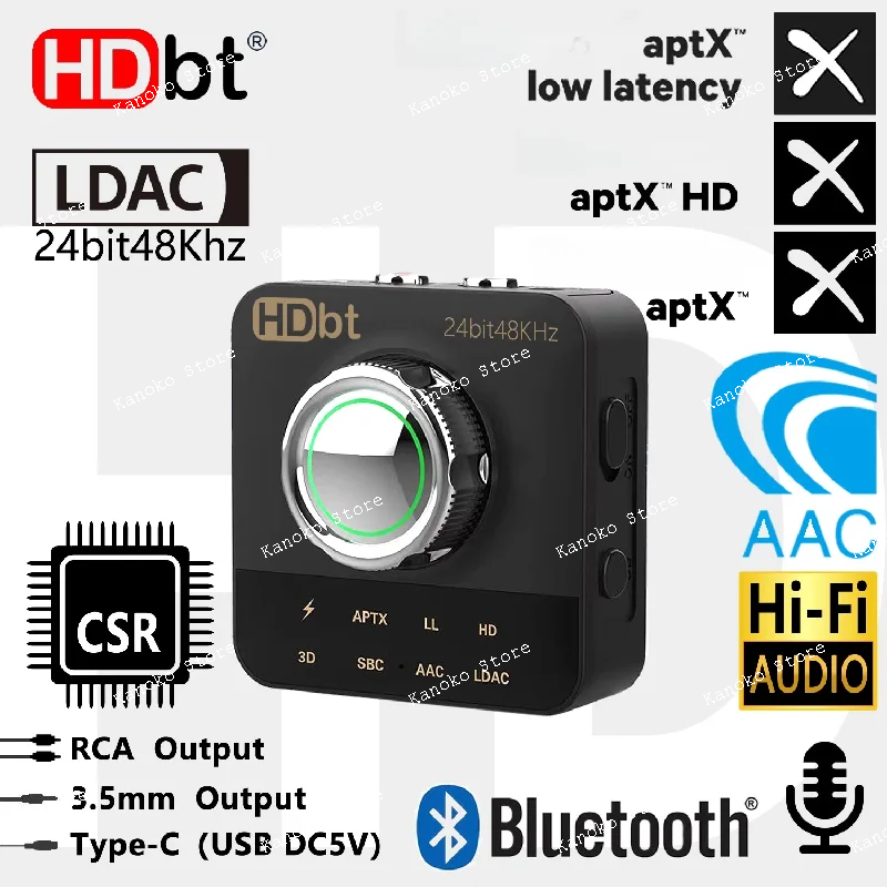 Csr Core Ldac Fever Aptxhd Adaptor Penerima Audio Berkualitas Tinggi Aptxll Latensi Rendah