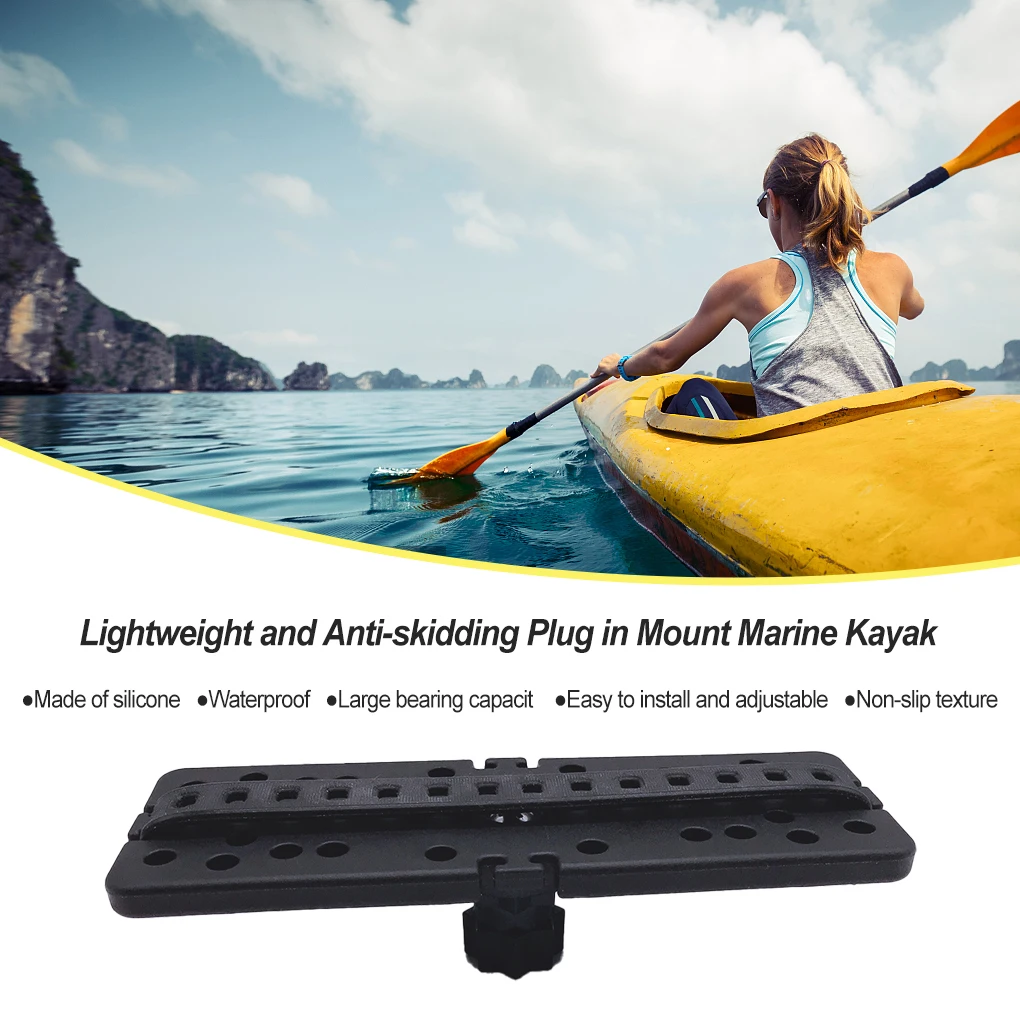 Anti-skidding Marine Kayak Wear-resistant Fish Finder Mount Base Professional Fishfinder Plate Rotating Boat Supporter