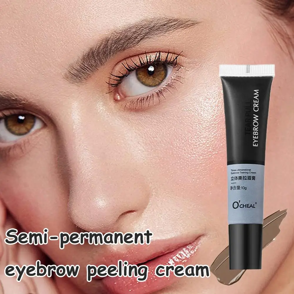 Gel à sourcils semi-permanent naturel, 4 couleurs, crème anti-transpiration, tatouage imperméable, teinte rapide, séchage des sourcils, Peel Eye L2P7