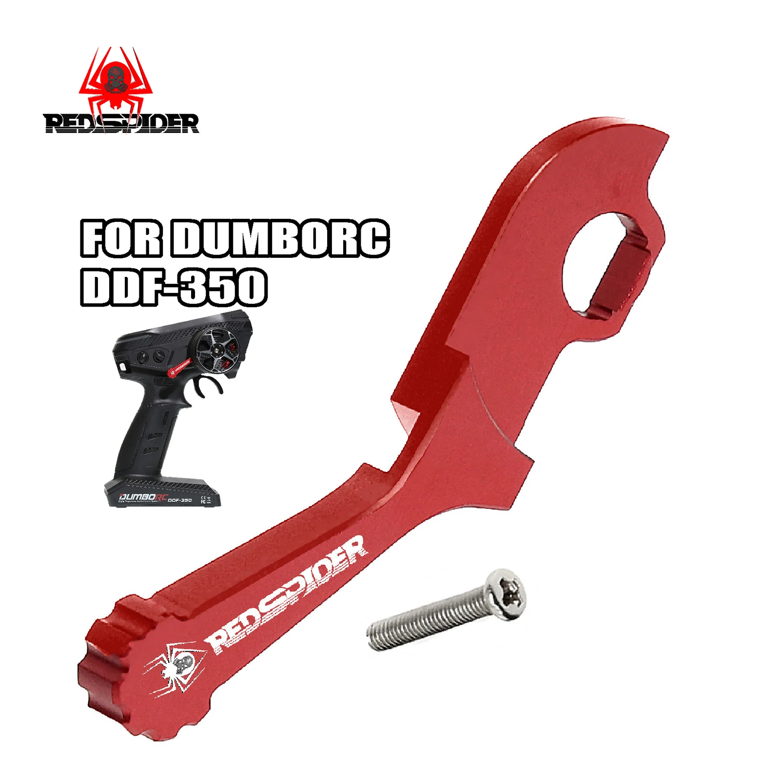 RED SPIDER 1Set Metal One Handed Trigger Used for Dumbo DUMBORC DDF-350 DIY Modification of R306 Red