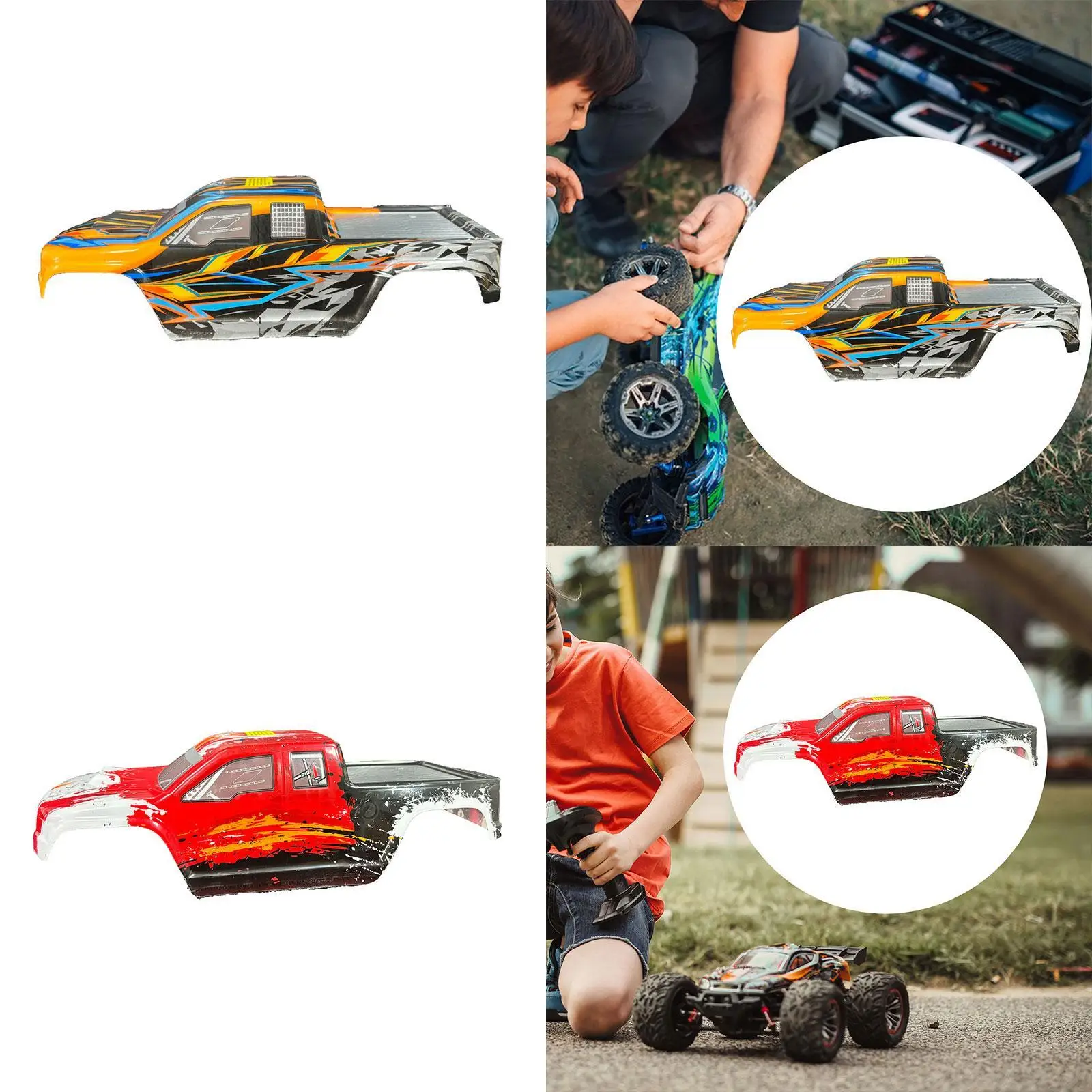 

1/10 RC Car Body Shell Frame High Model Easily Install Replaces Accessory for