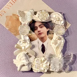Handmade Lovely Puppy Card Holder Picture Frames Decor for 3 Inch Kpop Card Acrylic Photocard Holder Girls Gifts Original Design