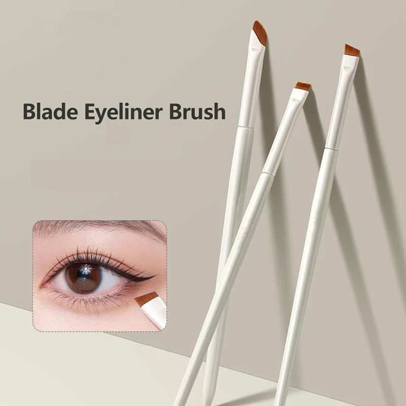 1Pcs Blade Eyeliner Brush Eyebrow Brush Portable Flat Fine Eye Liner Brow Contour Makeup Brushes Makeup Tool