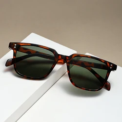Small square frame sunglasses fashionable personality retro new sunglasses men's business casual sunglasses
