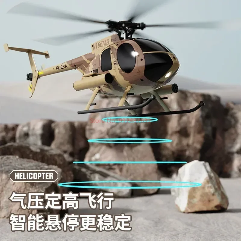 Rc Era 1:28 Md500 Dual Brushless C189 Remote-controlled Helicopter Tusk Simulation Aircraft Model Kids Birthday Gifts Helicopter