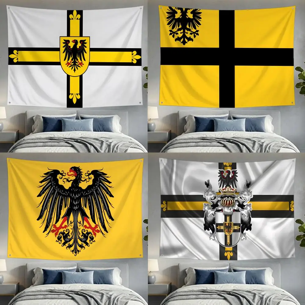 Teutonic Order Flags Lightweight no edging four rings hanging for indoor and outdoor decor