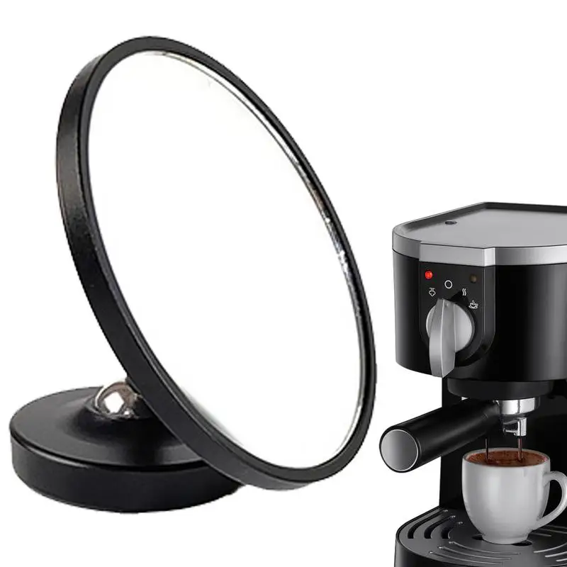 Espresso Extraction Shot Mirror สแตนเลส Portafilter เลนส์อัตราการไหลสังเกตแม่เหล็กอุปกรณ์เสริมกาแฟ Baristas เครื่องมือ