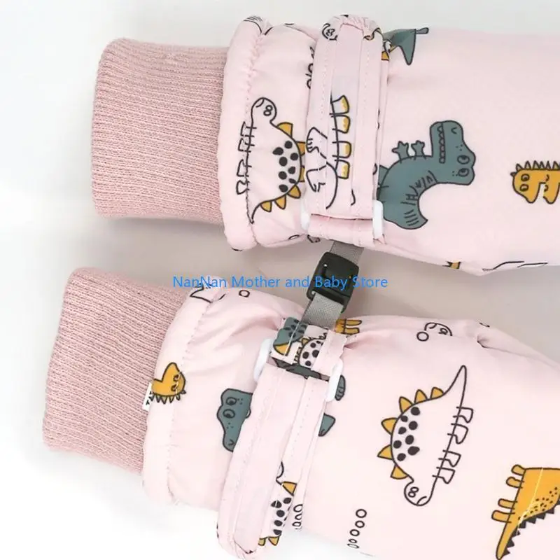 

1 Пара детей водонепроницаемые лыжные перчатки зимние теплые рукавицы.