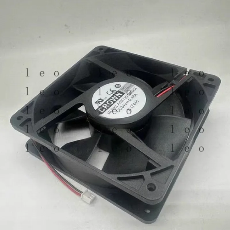

FF CROWN 12038 AGE12038B24H DC24V 0.48A 12CM 2-Wire Inverter Cooling Fan