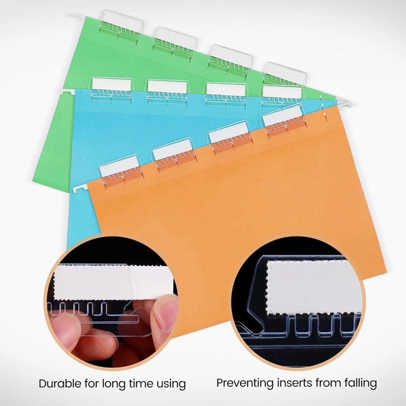 120 Sets 2 Inch Opknoping Map Tabs En Inserts Voor Snelle Identificatie Van Opknoping Bestanden Opknoping File Inserts A