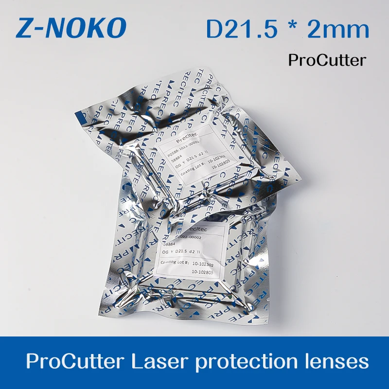 ZNOKE Precitec Original Protective Lens 21.5*2 Watt Laser Cutting Machine Precitec Lower Protective Lens