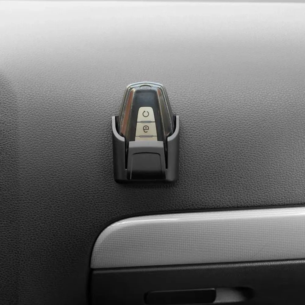 Back Adhesive Car Key Organizer Box Space Saving Multifunctional Dashboard Organizer Reusable Key Storage Box Universal