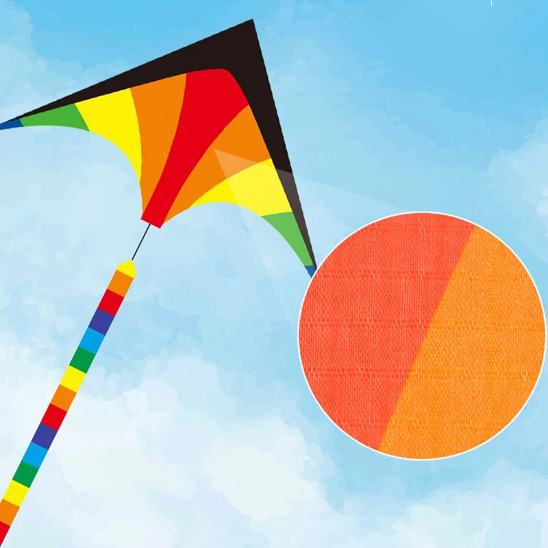 

Large Colorful Prairie Kite Flying Toys For Children Kites Handle Line Outdoor Sports Kites Nylon Professional Kites