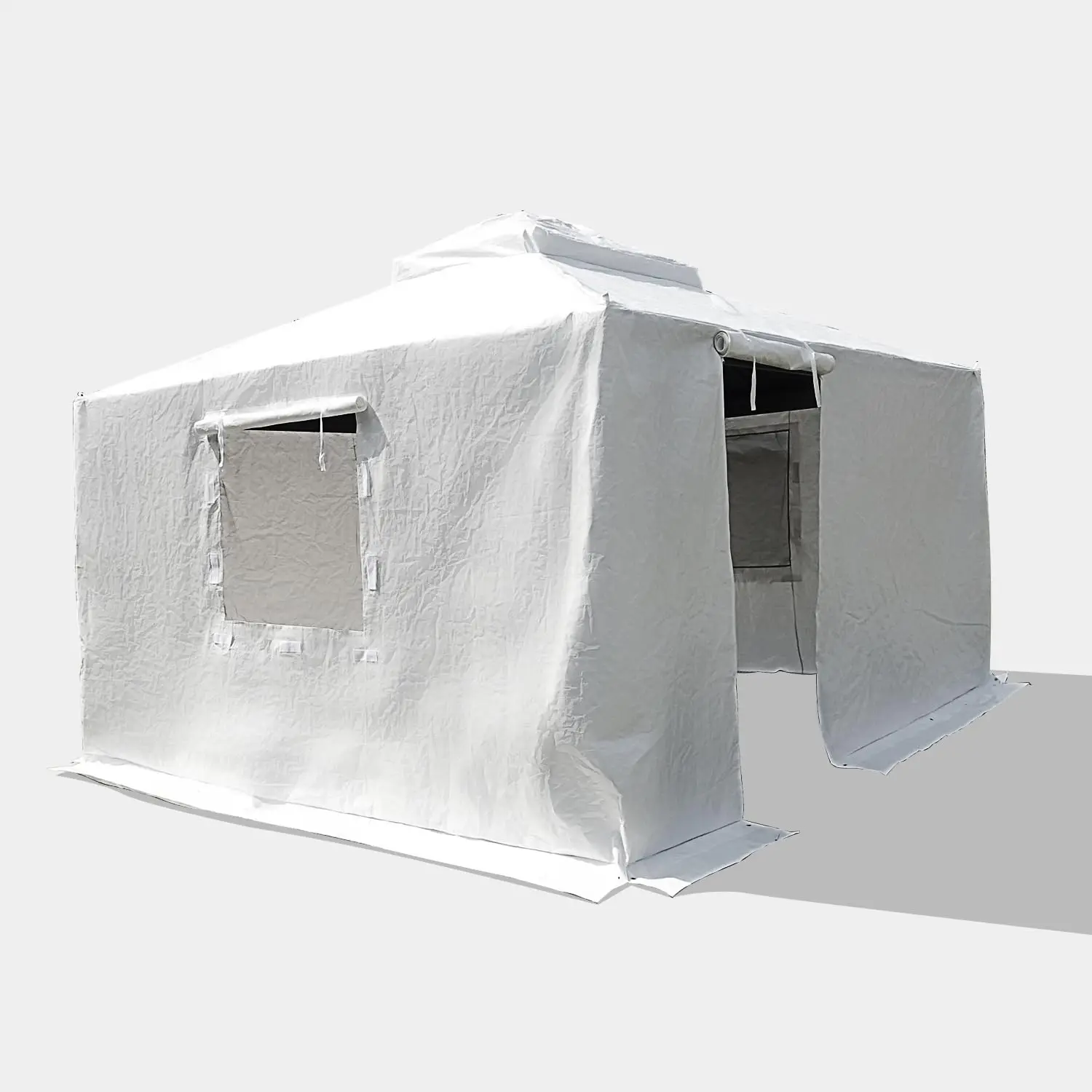 

Gazebo Cover 299 X 424cm Universal Waterproof All-Season Hardtop Canopy Pergola Ventilated Mesh Windows Enclosed Sidewalls