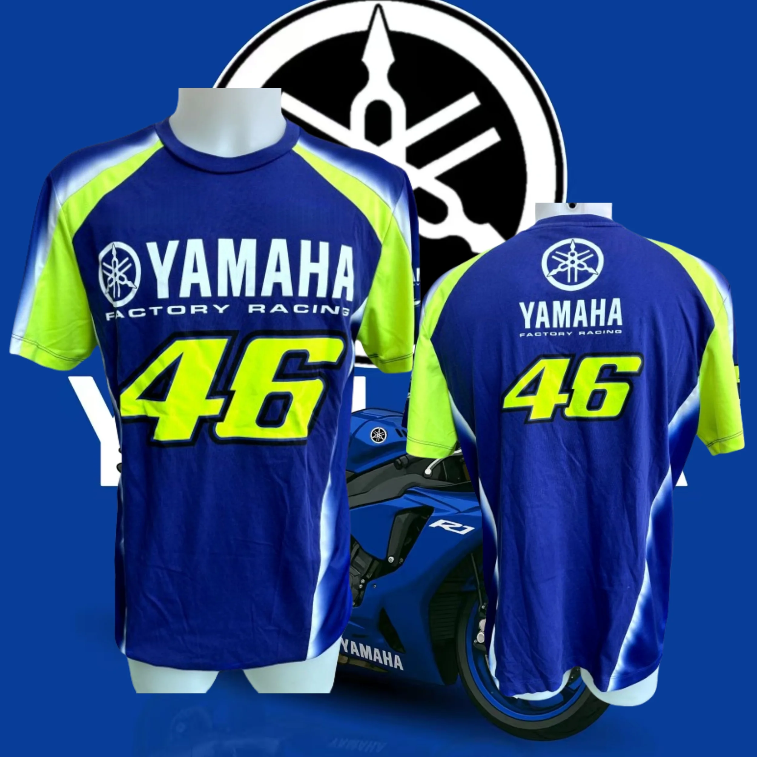 

2025/26 Hot Yamaha Motorcycle Team Jersey Quick Drying Breathable Racing Suit Summer T-Shirt Adult Unisex Fashion Top Moto