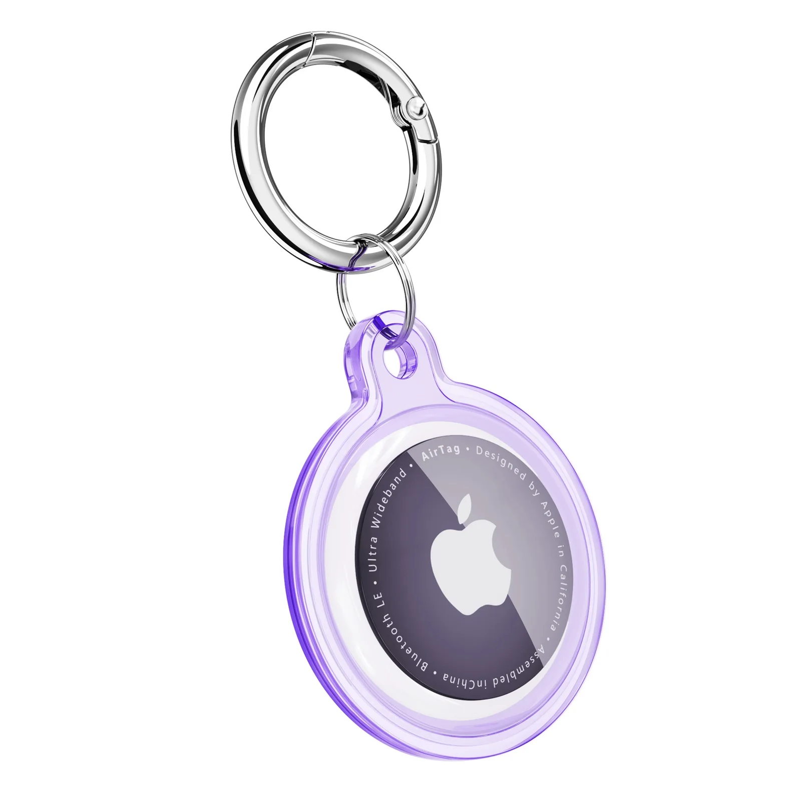 Wasserdichter Anti-Verlust-Schlüsselanhänger-Halter, transparente TPU-Hülle für Apple Airtag, Hund, Katze, Haustier, Halsband, Schlüssel, Tracker, schützende vollständige Abdeckung – Detail 2
