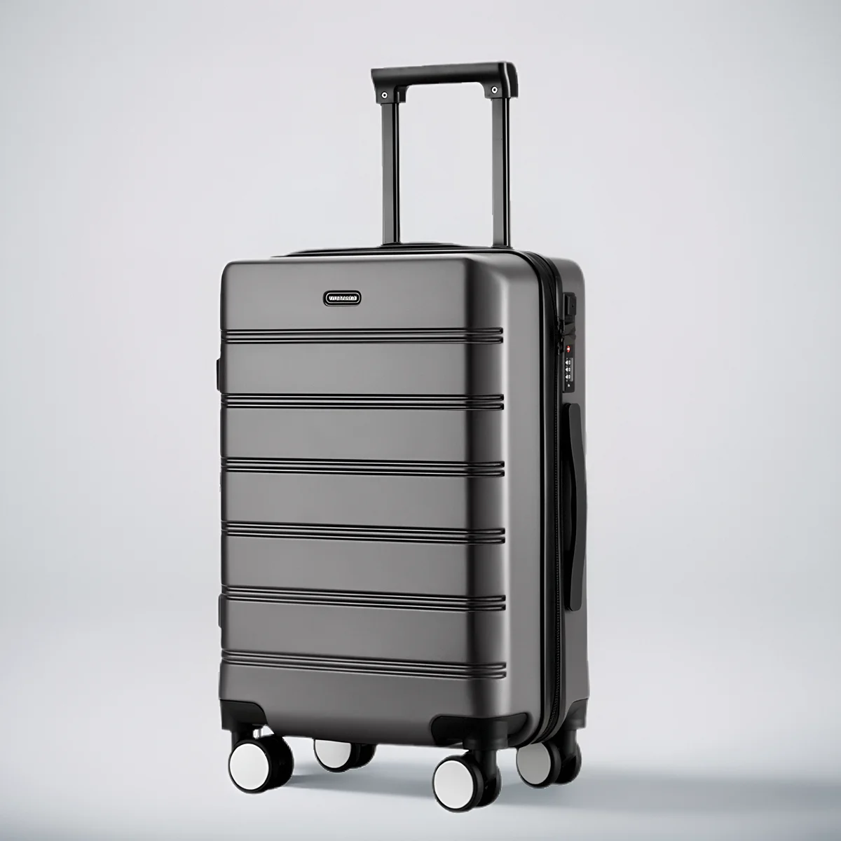 

UltraLight Quiet Korean INS Style Thickened Durable Sittable Leather 4 Wheel Spinner Travel Luggage Clearance
